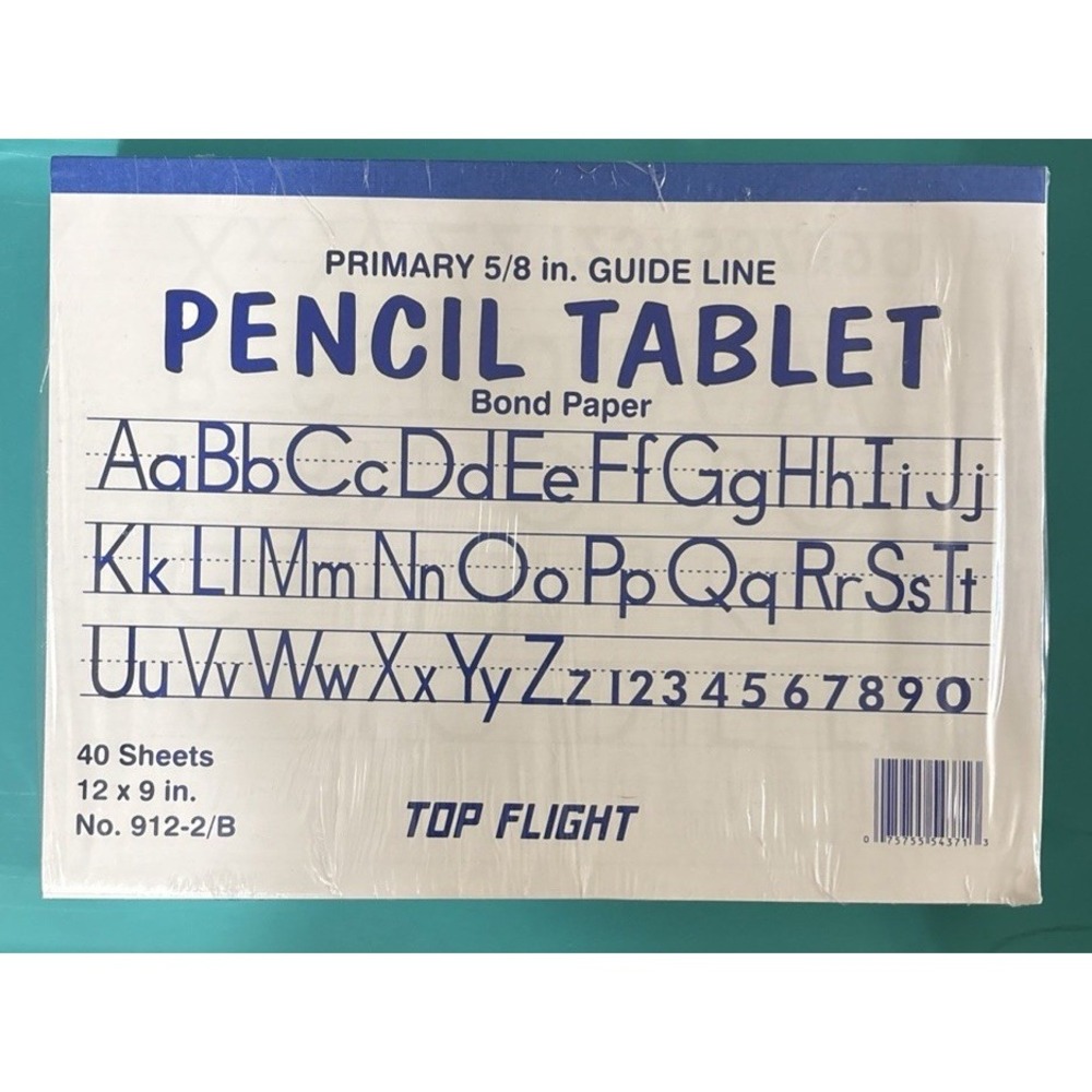 Primary Writing Tablet 5/8" Pencil Tablet, 40ct, Practice Writing for Grades K+